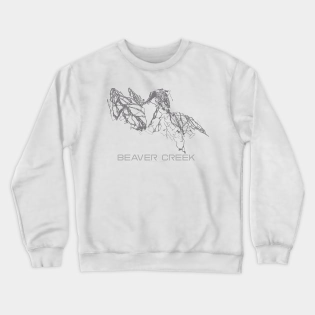 Beaver Creek Resort 3D Crewneck Sweatshirt by Mapsynergy